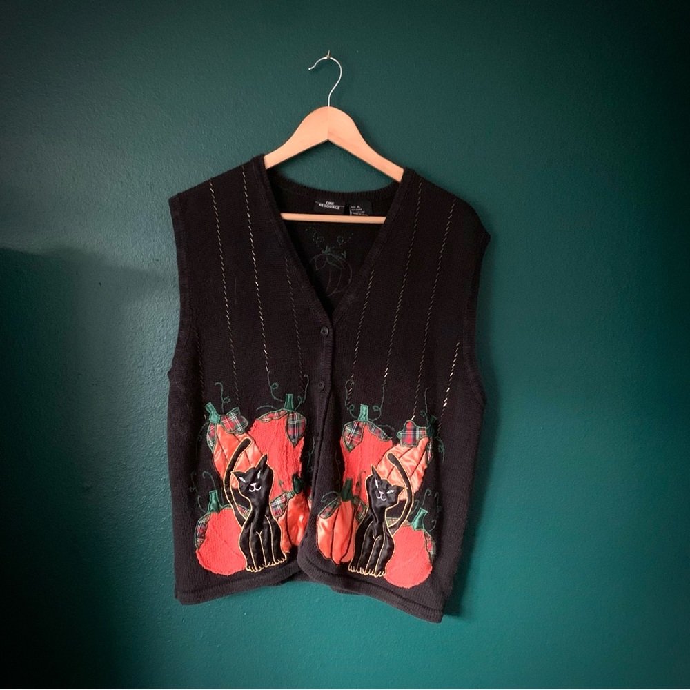 Vintage Halloween Vest 🎃🐈‍⬛